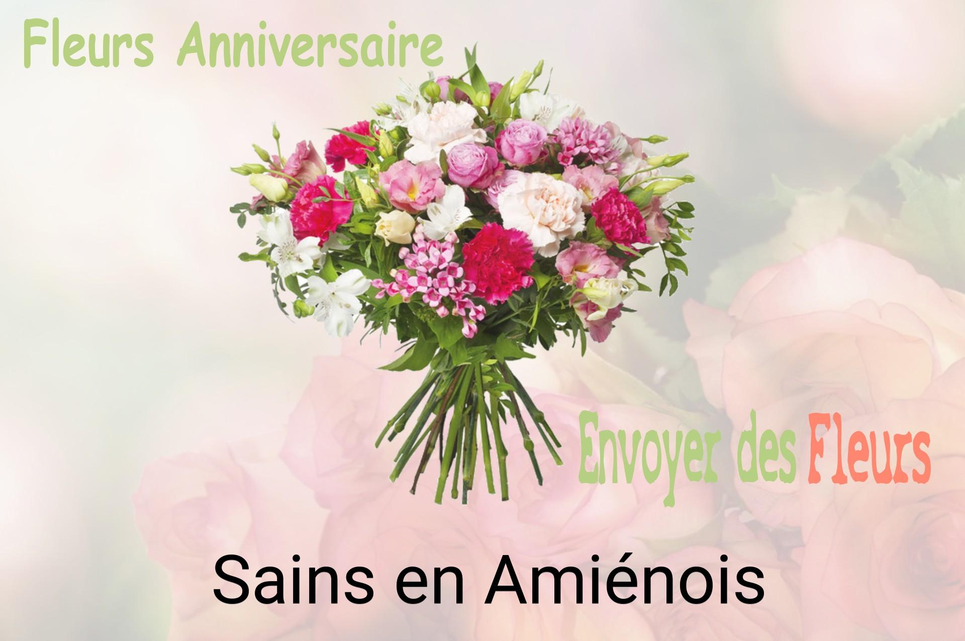 Bouquet de fleurs d’anniversaire livré à Sains-en-Amiénois