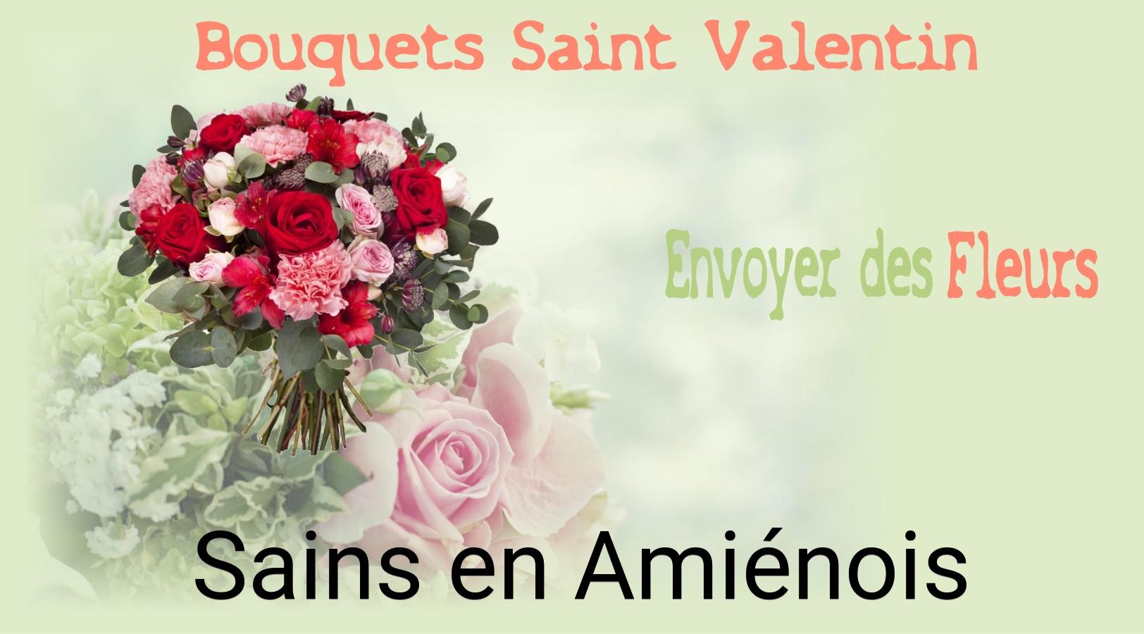 Roses de Saint-Valentin livrées à Sains-en-Amiénois